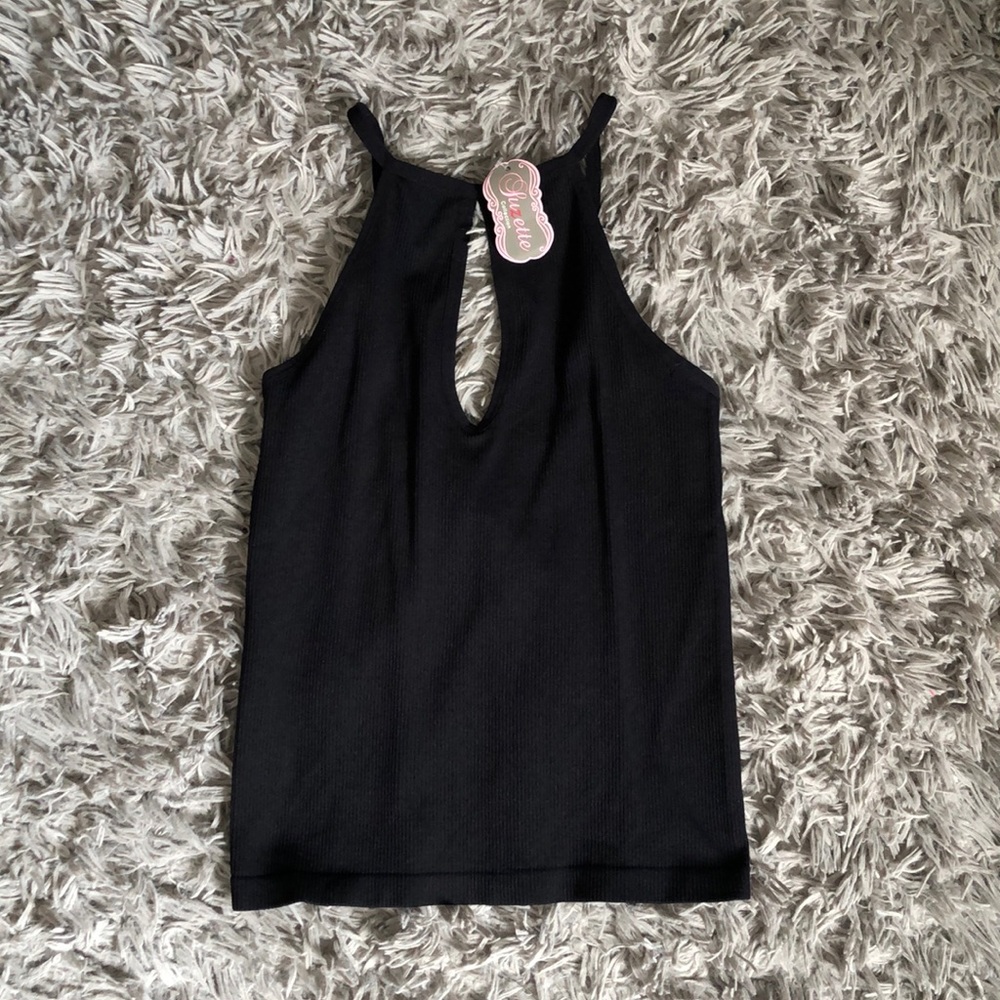 Sexy Black Ribbed Top